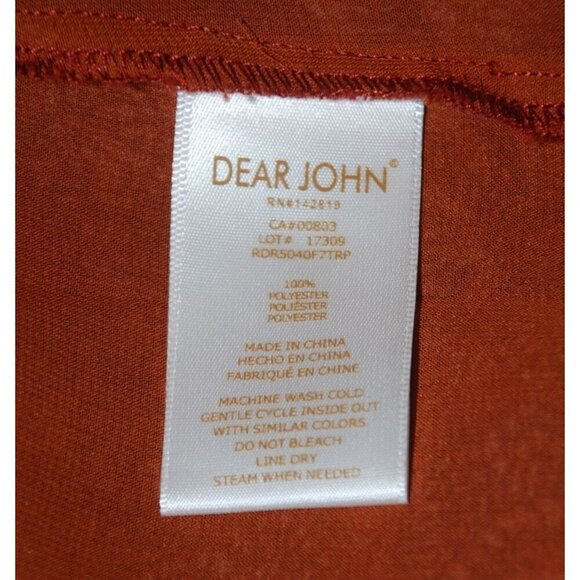 Dear John Elia Sleeveless Maxi Dress Size M Adjustable Straps V-Neck Lined Ruffl - Picture 10 of 11